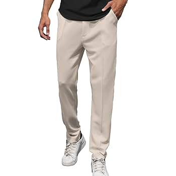 FZNHQL Men's Athletic Trousers with Stretch Relaxed Fit
